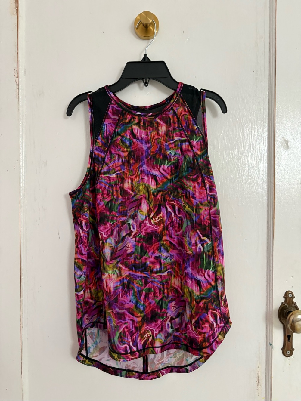 Lululemon Vibrant Pink Multi-Color Sleeveless Tank Top